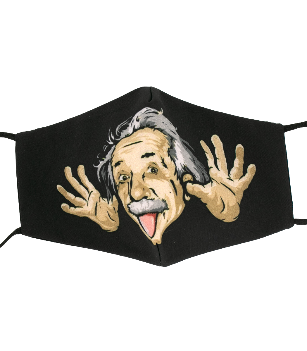 Einstein Stoffmaske